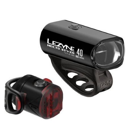 LEZYNE HECTO STVZO 40 LUX/FEMTO USB STVZO PAIR BLK