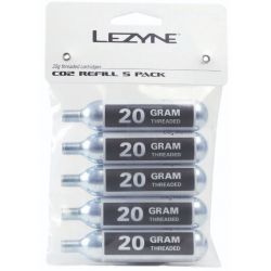 Lezyne 20G CO2 - Refill Pack (5 PCS) Silver