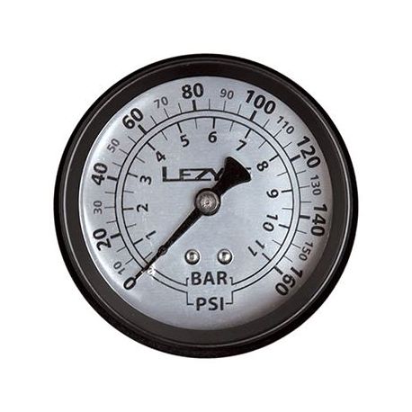 Lezyne 160 PSI Floorpump Gauge 1.5 Inch Black/Silver